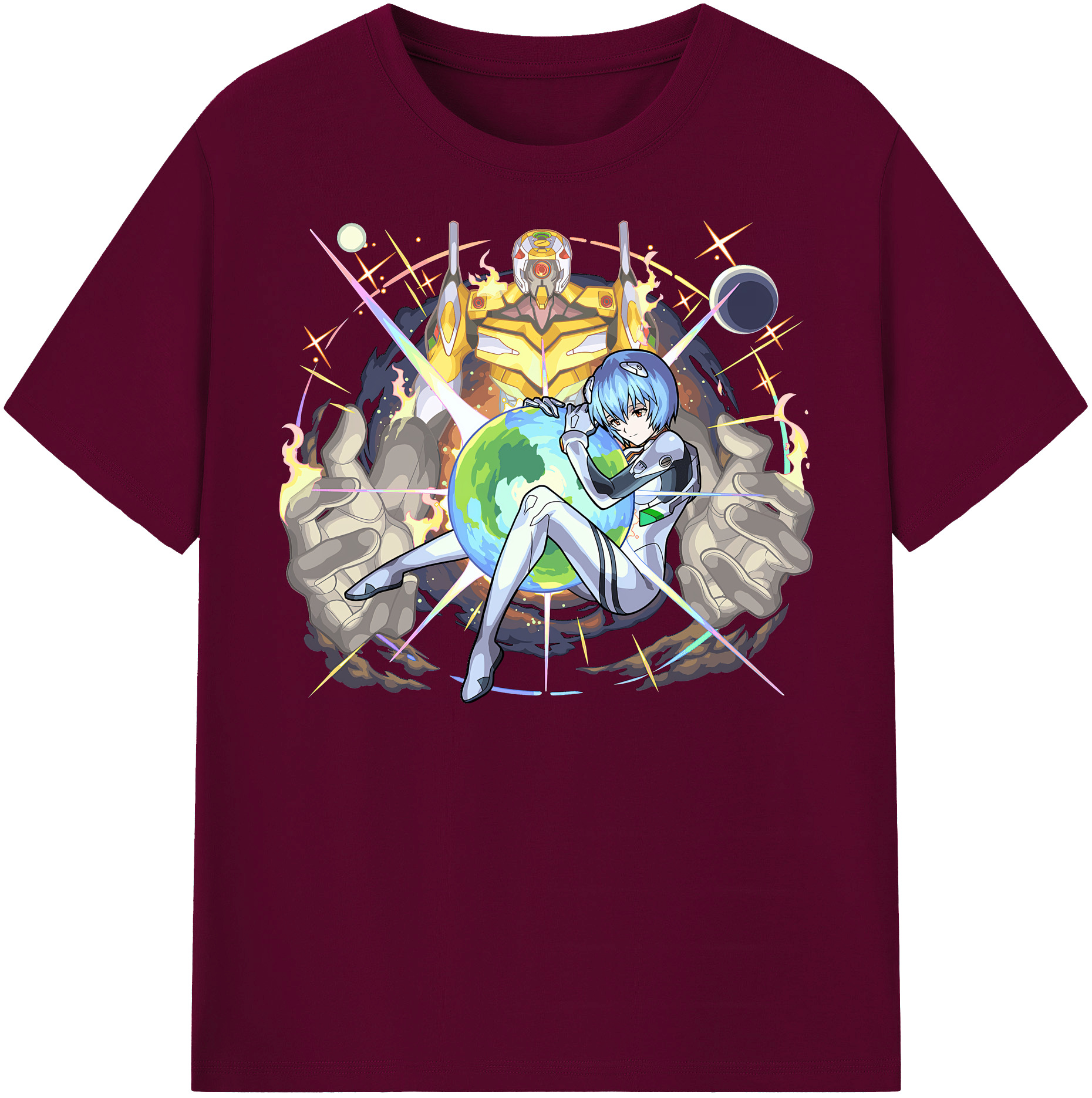 （画像用） EVA 新世紀エヴァンゲリオン レディースカジュアルプリントTシャツ（綿100％）